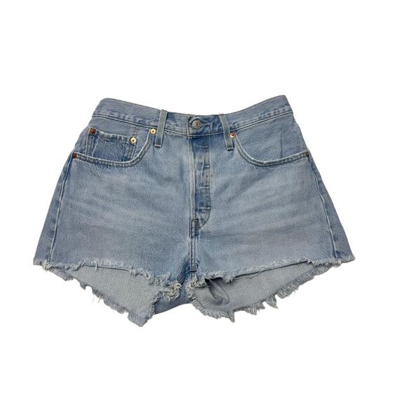 Women’s Levi’s 501 Denim Shorts Waist 30 - Picture 2 of 4